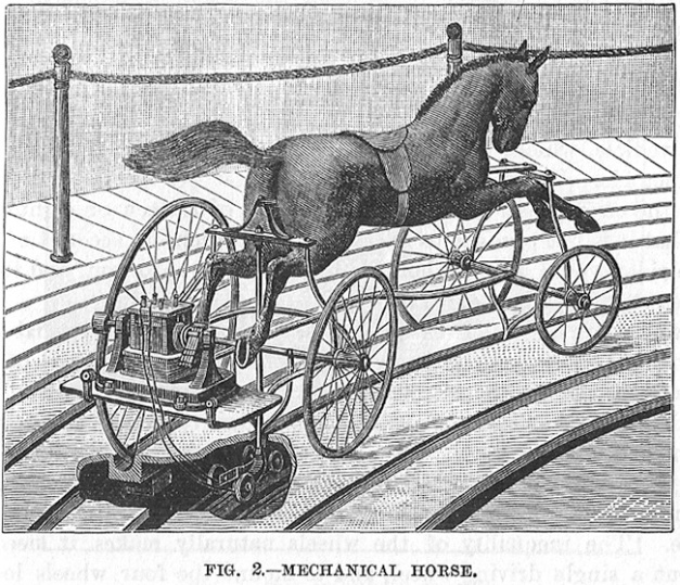 Mechanical horse.
